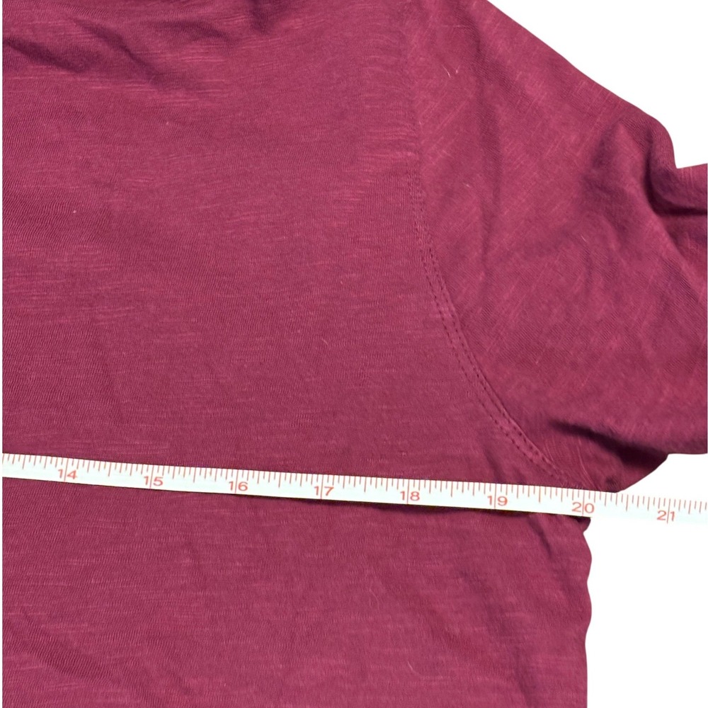 Soft Surroundings Burgundy Embroidered Button Up Hoodie Cotton Small 2EG93 - Picture 13 of 13